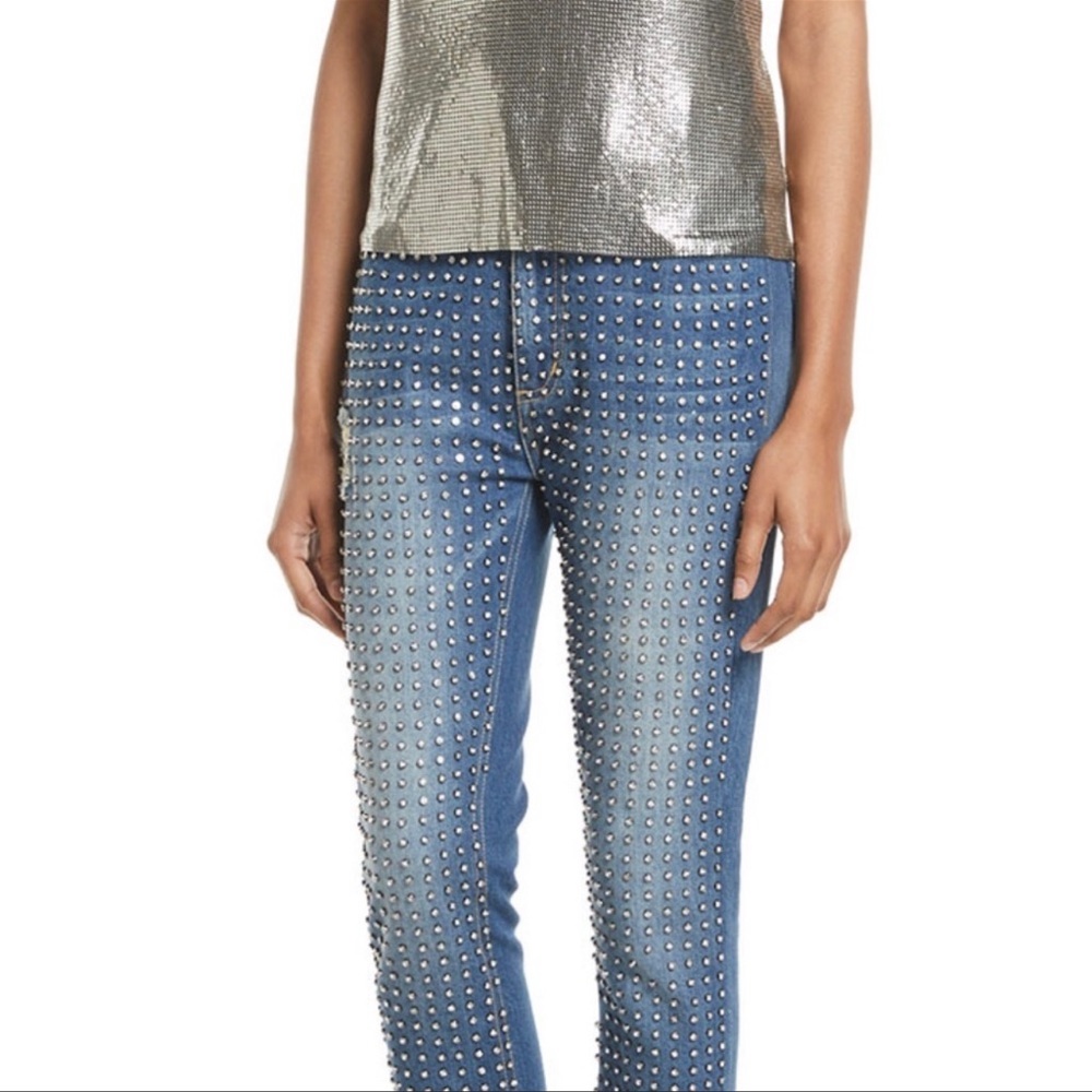 Alice and Olivia diamond studded Jeans